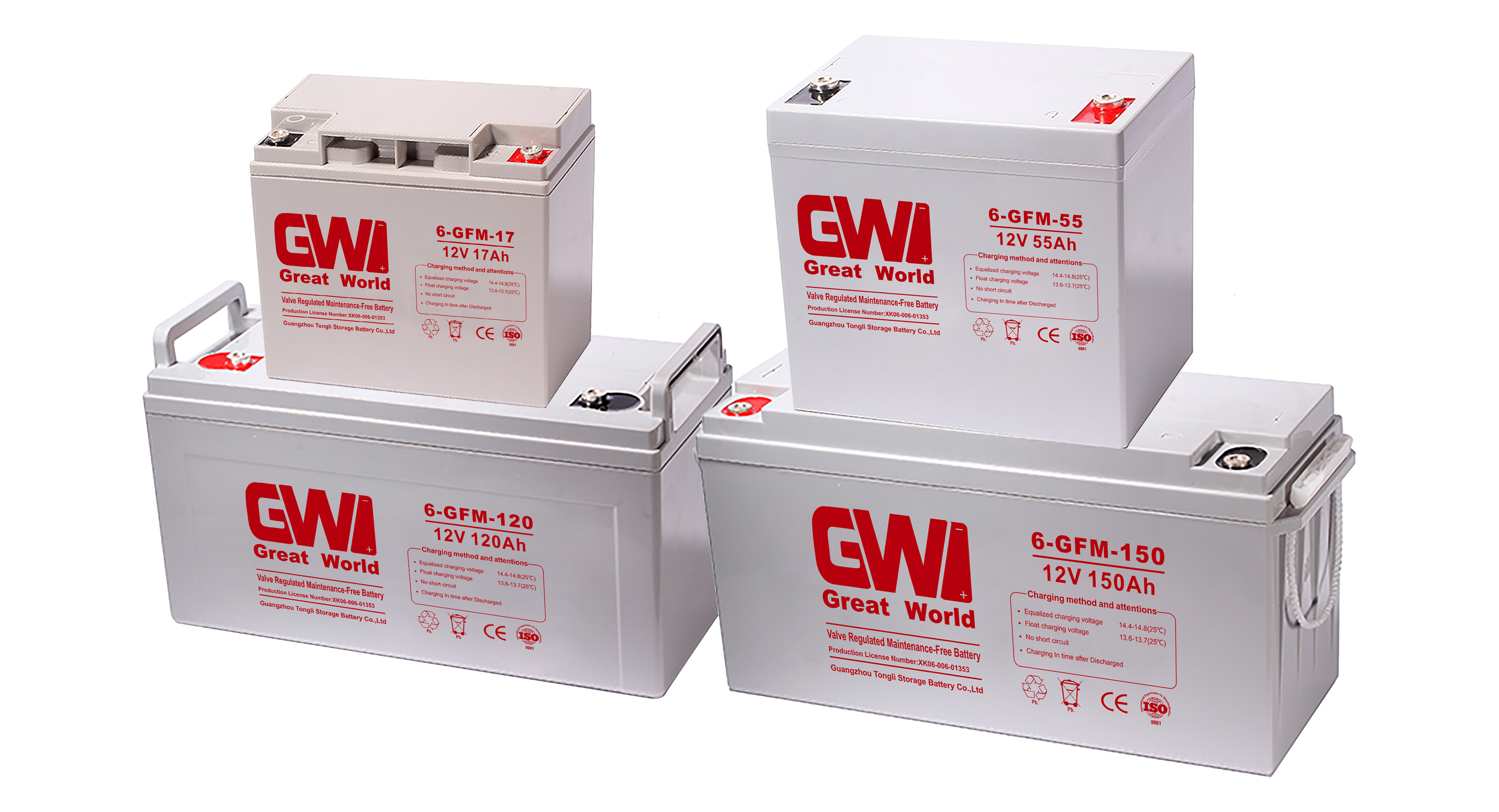 GW Brand Car Battery 12V 200Ah VRLA/UPS Batteries