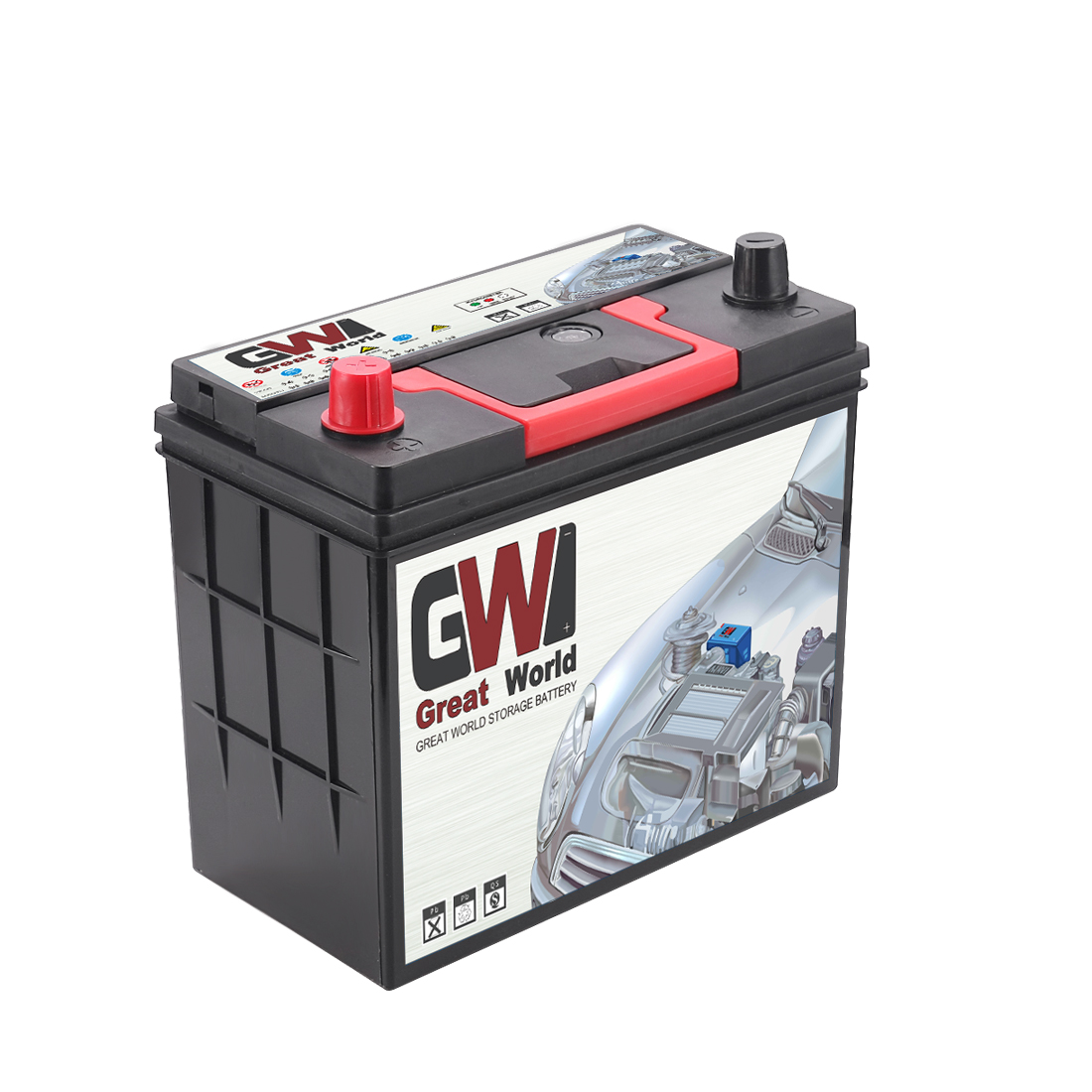 GW Brand JIS N45 Car Battery 12V 45Ah Maintenance Free Lead-acid Starter Auto Battery