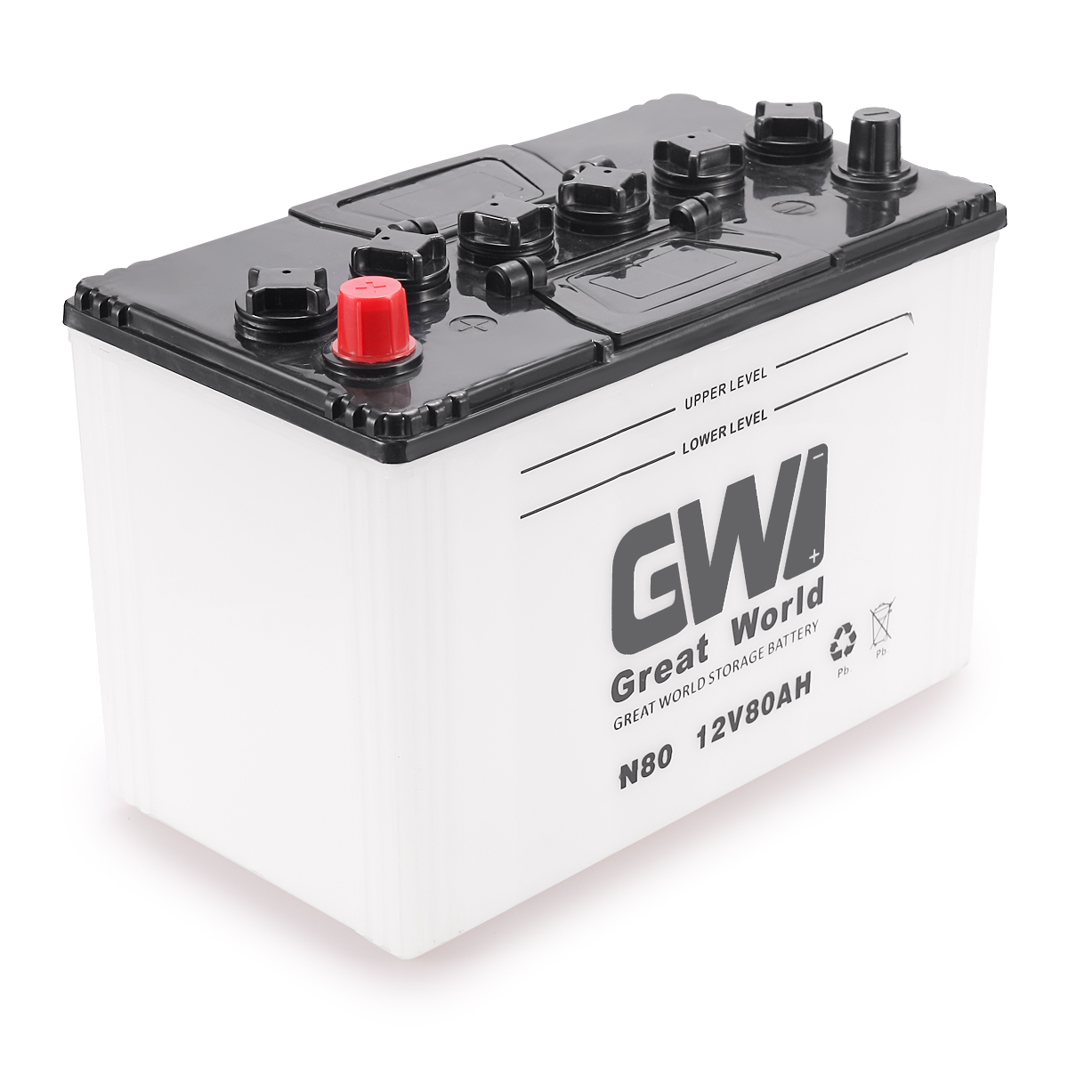 GW Brand 12V 80Ah JIS Car Battery N80 Dry Charged auto starter lead acid Battery