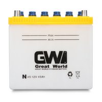 GW Brand 12V 45Ah JIS Car Battery N45 Dry Charged auto starter lead acid Battery