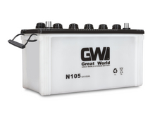 GW Brand 12V 105Ah JIS Car Battery N105 Dry Charged auto starter lead acid Battery