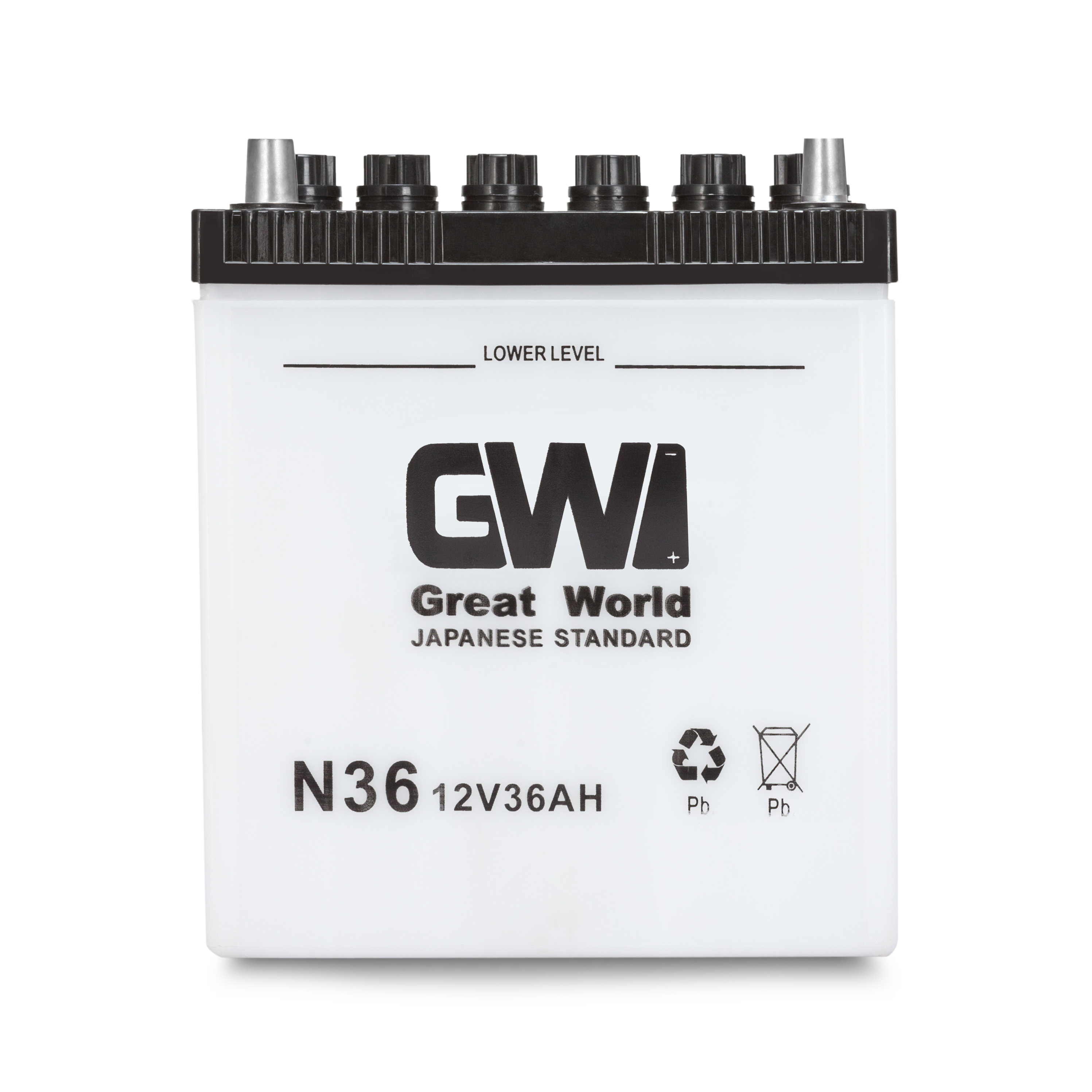 GW Brand 12V 36Ah JIS Car Battery N36 Dry Charged auto starter lead acid Battery