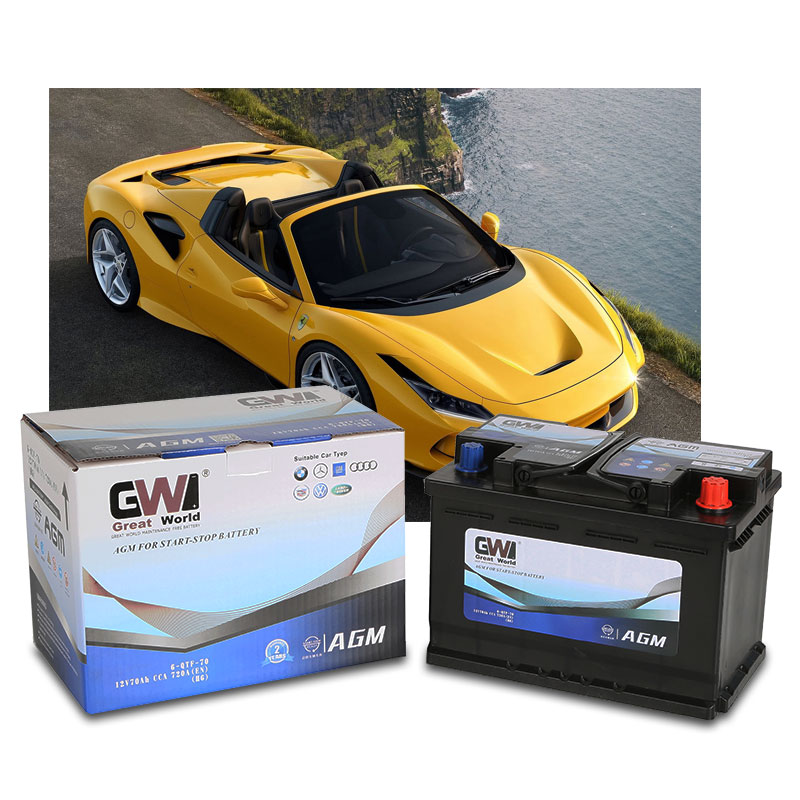 GW Brand Car Battery 12V 65Ah AGM Battery